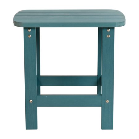 Flash Furniture Sea Foam All-Weather Adirondack Side Table JJ-T14001-SFM-GG